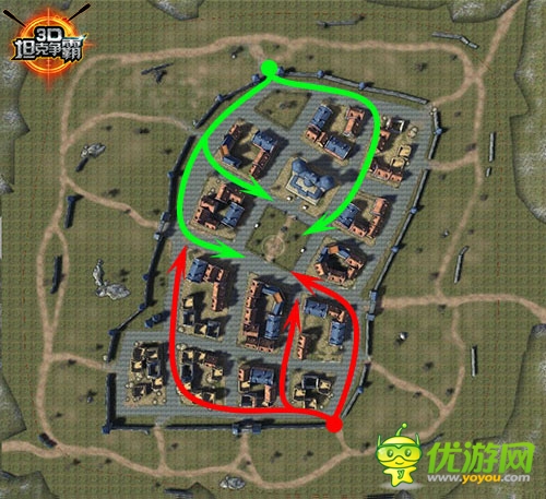 掌握伏擊戰(zhàn)！《3D坦克爭霸》地圖路線選擇