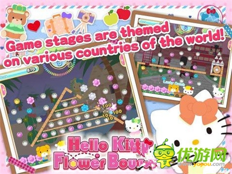 滿滿的幸?！禜elloKitty花朵彈跳》上架IOS/Google Play
